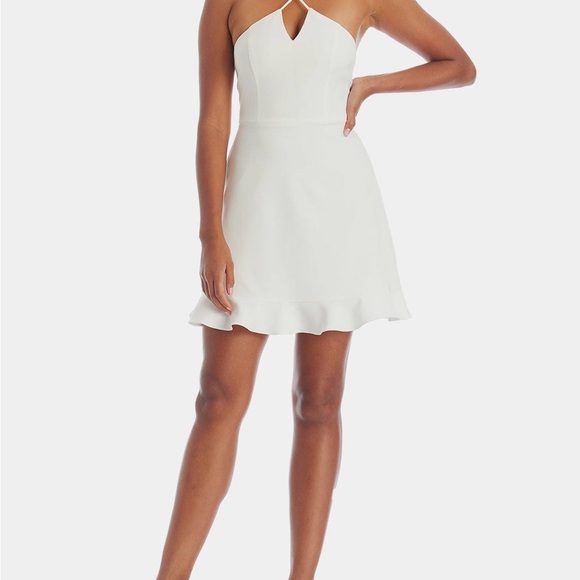 NWT $175 Aidan Mattox Halter A-Line I Roy Dress, Size 6 - Picture 3 of 12